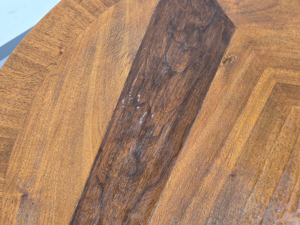ART DECO Esstisch Nussbaum rund Tisch antik Vintage 30er Holztisch