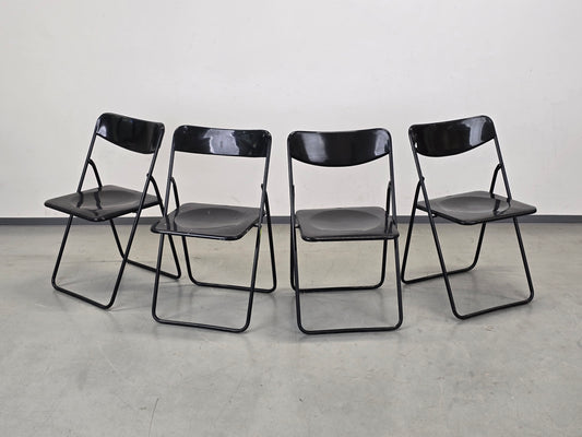 IKEA VINTAGE Klappstuhl 70s Mid Century Stuhl Schwarz Postmodern Ted Bauhaus