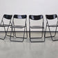 IKEA VINTAGE Klappstuhl 70s Mid Century Stuhl Schwarz Postmodern Ted Bauhaus