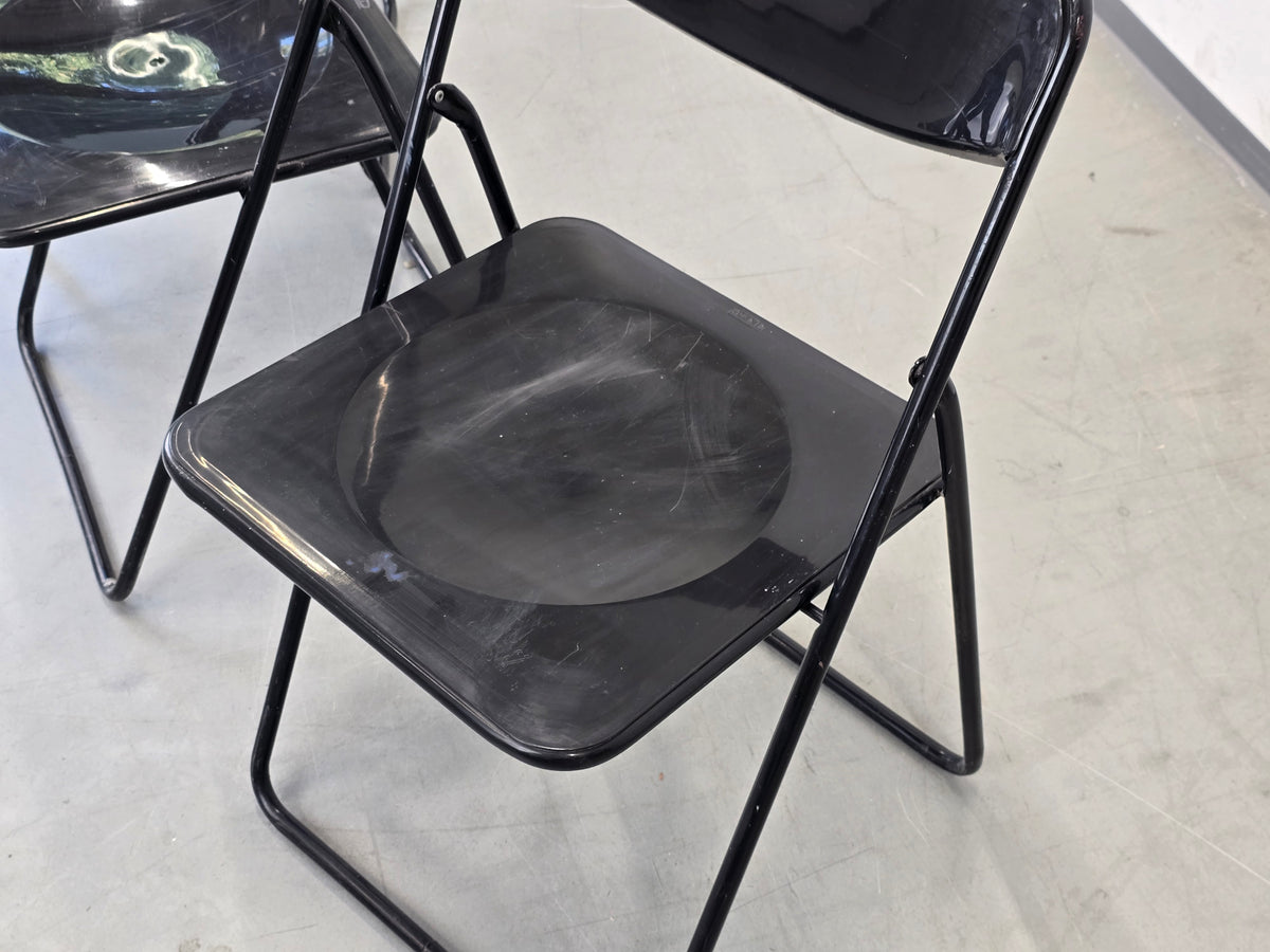 IKEA VINTAGE Klappstuhl 70s Mid Century Stuhl Schwarz Postmodern Ted Bauhaus
