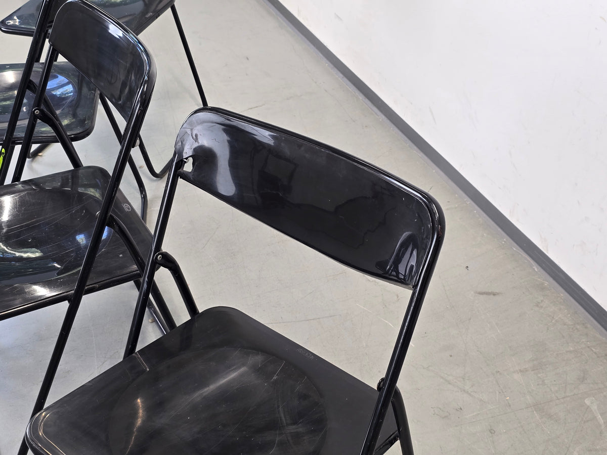 IKEA VINTAGE Klappstuhl 70s Mid Century Stuhl Schwarz Postmodern Ted Bauhaus