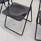 IKEA VINTAGE Klappstuhl 70s Mid Century Stuhl Schwarz Postmodern Ted Bauhaus