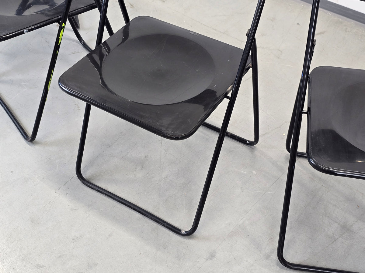 IKEA VINTAGE Klappstuhl 70s Mid Century Stuhl Schwarz Postmodern Ted Bauhaus