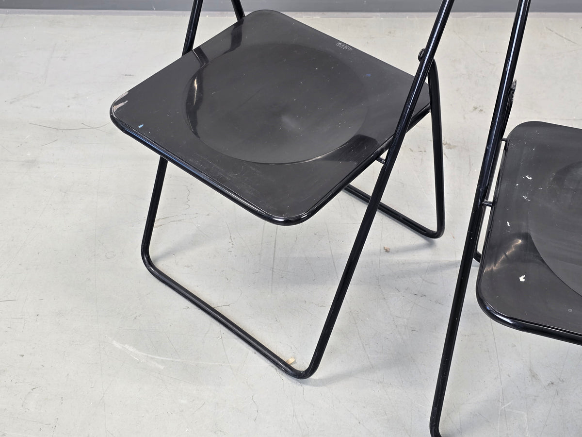 IKEA VINTAGE Klappstuhl 70s Mid Century Stuhl Schwarz Postmodern Ted Bauhaus