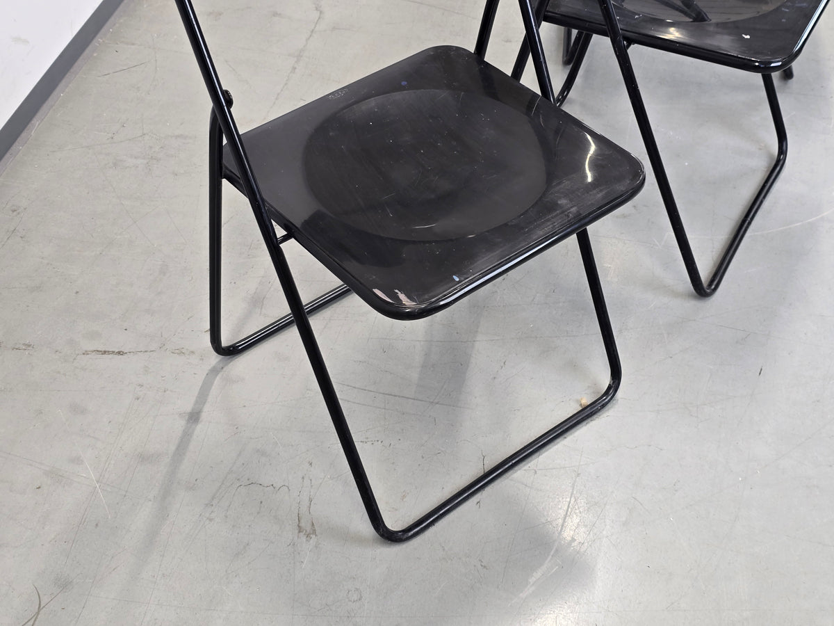 IKEA VINTAGE Klappstuhl 70s Mid Century Stuhl Schwarz Postmodern Ted Bauhaus