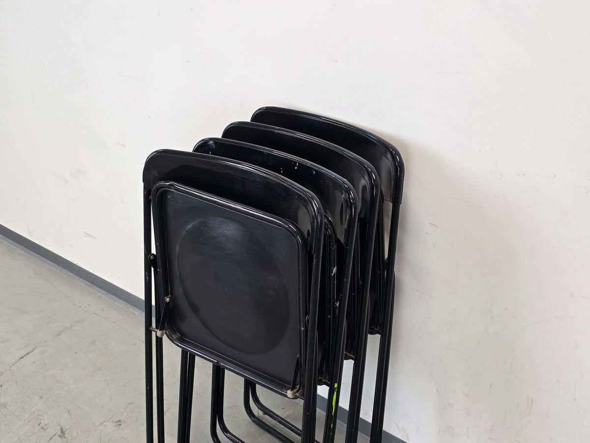IKEA VINTAGE Klappstuhl 70s Mid Century Stuhl Schwarz Postmodern Ted Bauhaus