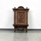 HÄNGESCHRANK ANTIK Gründerzeit Nussbaum Wandvitrine Wandschrank Schrank