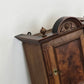 HÄNGESCHRANK ANTIK Gründerzeit Nussbaum Wandvitrine Wandschrank Schrank