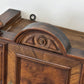 HÄNGESCHRANK ANTIK Gründerzeit Nussbaum Wandvitrine Wandschrank Schrank