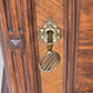 HÄNGESCHRANK ANTIK Gründerzeit Nussbaum Wandvitrine Wandschrank Schrank