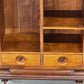 HÄNGESCHRANK ANTIK Gründerzeit Nussbaum Wandvitrine Wandschrank Schrank