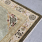 CHINESISCHER TEPPICH Peking Handgeknüpft Wolle Grün Vintage Pastell 190x122