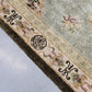 CHINESISCHER TEPPICH Peking Handgeknüpft Wolle Grün Vintage Pastell 190x122