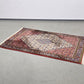 PERSER TEPPICH Abadeh Handgeknüpft Orientteppich Wolle Vintage Antik Rot Blau
