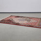 PERSER TEPPICH Abadeh Handgeknüpft Orientteppich Wolle Vintage Antik Rot Blau