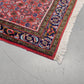 PERSER TEPPICH Abadeh Handgeknüpft Orientteppich Wolle Vintage Antik Rot Blau