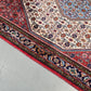 PERSER TEPPICH Abadeh Handgeknüpft Orientteppich Wolle Vintage Antik Rot Blau