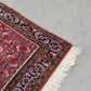 PERSER TEPPICH Abadeh Handgeknüpft Orientteppich Wolle Vintage Antik Rot Blau