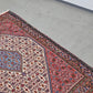 PERSER TEPPICH Abadeh Handgeknüpft Orientteppich Wolle Vintage Antik Rot Blau