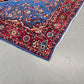 PERSER TEPPICH Keschan Blau Orientteppich Wolle Handgeknüpft Vintage