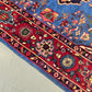 PERSER TEPPICH Keschan Blau Orientteppich Wolle Handgeknüpft Vintage