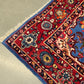 PERSER TEPPICH Keschan Blau Orientteppich Wolle Handgeknüpft Vintage