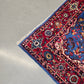 PERSER TEPPICH Keschan Blau Orientteppich Wolle Handgeknüpft Vintage