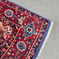 PERSER TEPPICH Keschan Blau Orientteppich Wolle Handgeknüpft Vintage