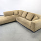 VINTAGE ECKSOFA sofa Couch Wohnlandschaft Beige Beige Sand Polster