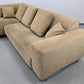 VINTAGE ECKSOFA sofa Couch Wohnlandschaft Beige Beige Sand Polster