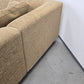 VINTAGE ECKSOFA sofa Couch Wohnlandschaft Beige Beige Sand Polster