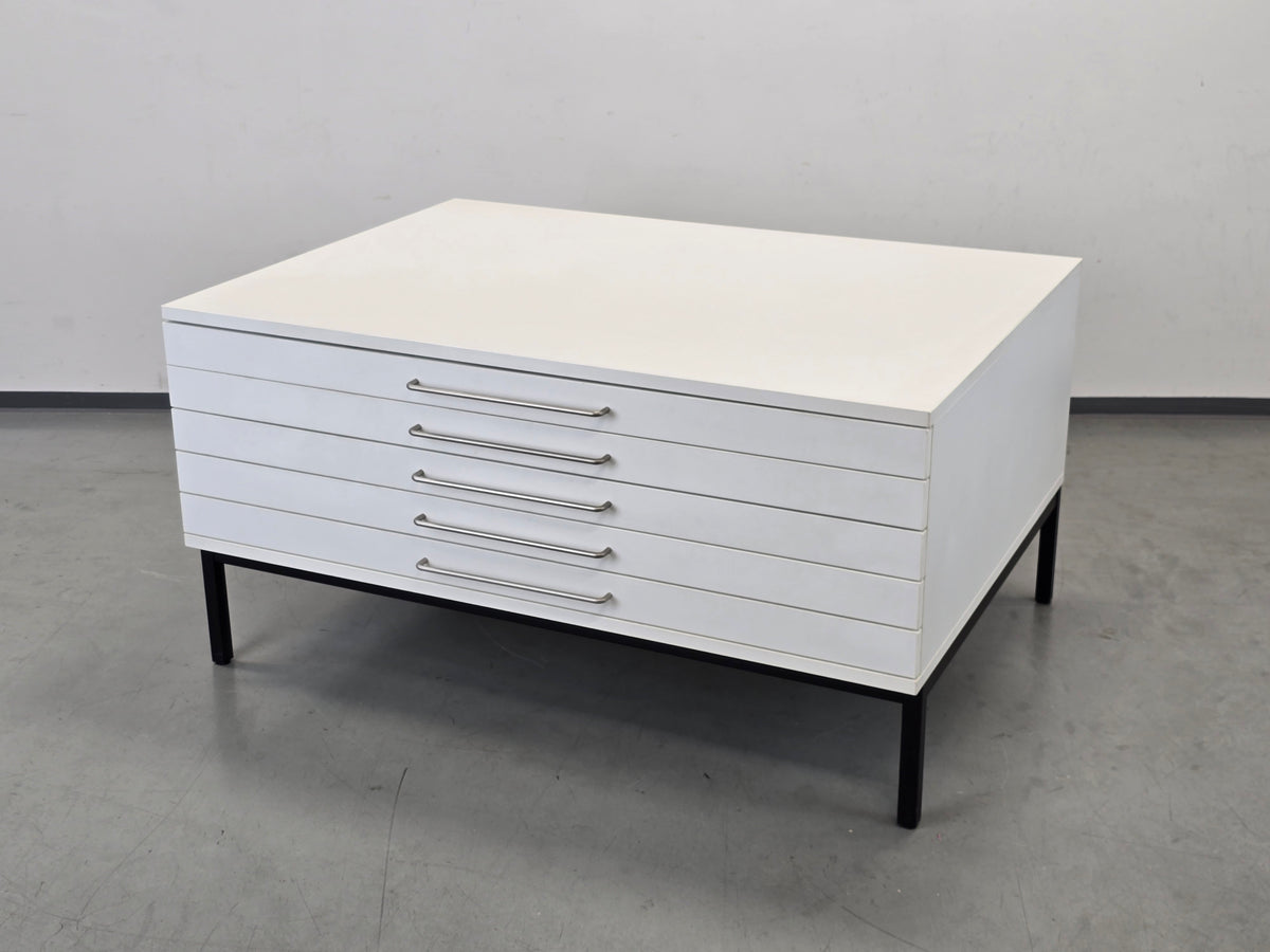 PLANSCHRANK ZEICHNUNGSSCHRANK Mid Century Architektenschrank A0 A1 Vintage