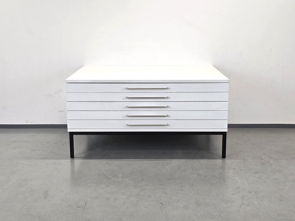 PLANSCHRANK ZEICHNUNGSSCHRANK Mid Century Architektenschrank A0 A1 Vintage