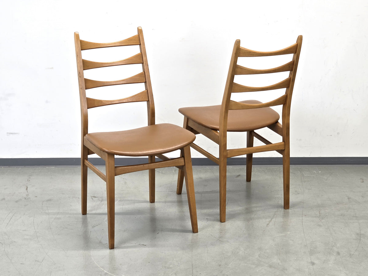 MID CENTURY Mignon Stuhl 60s Teak Holz Vintage Esszimmer Stuhl