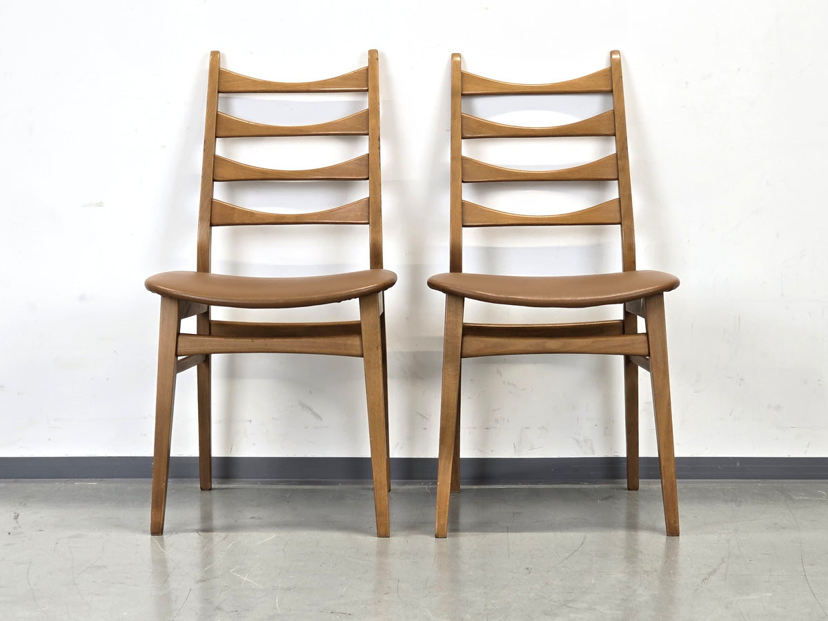 MID CENTURY Mignon Stuhl 60s Teak Holz Vintage Esszimmer Stuhl