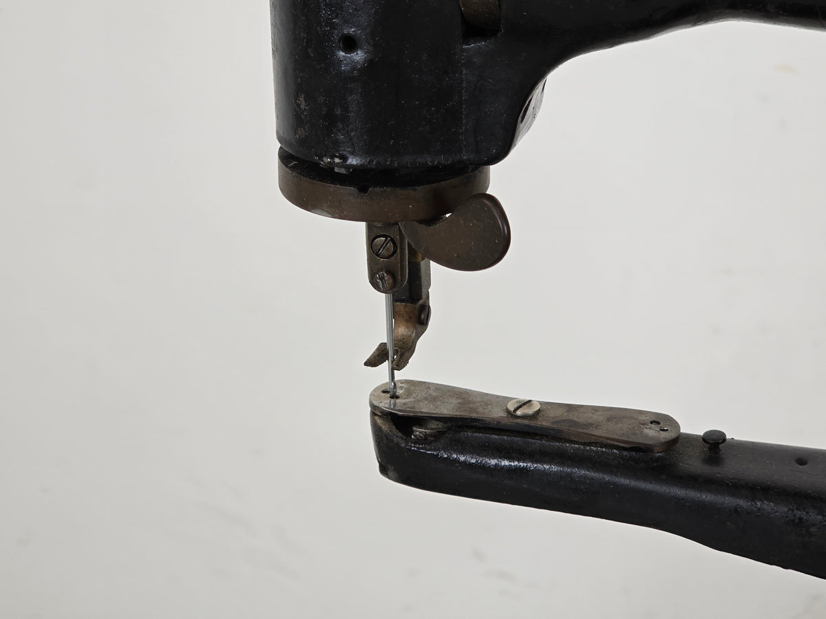 SINGER NÄHMASCHINE Schuhmacher Leder 29K Antik Gusseisen Deko Loft Vtg