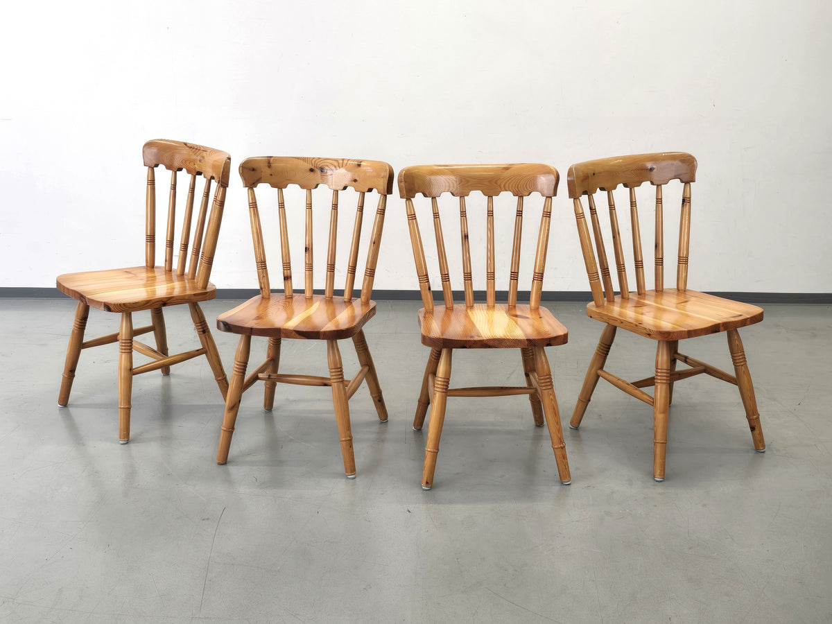 SPROSSENSTUHL KIEFER massiv Stuhl Vintage Skandi Mid Century 70s