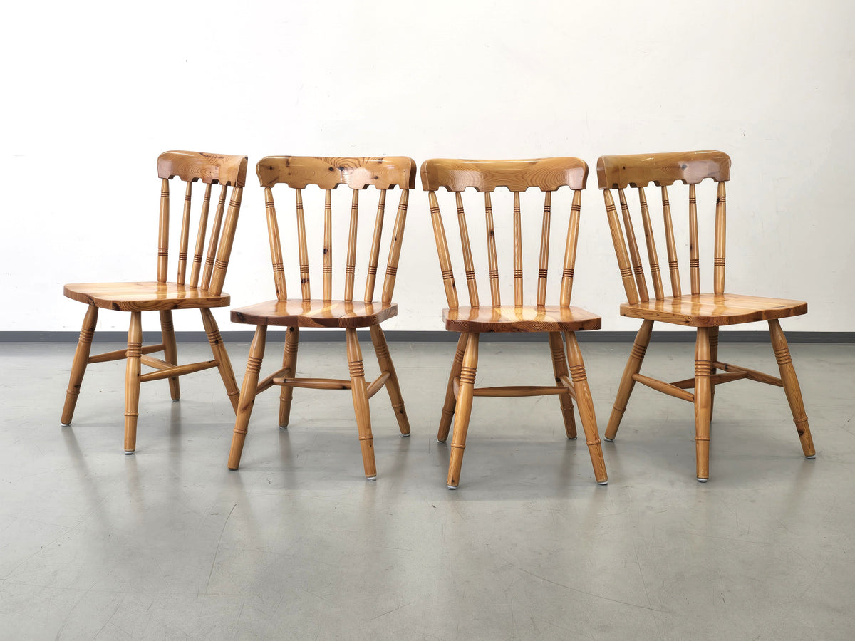 SPROSSENSTUHL KIEFER massiv Stuhl Vintage Skandi Mid Century 70s