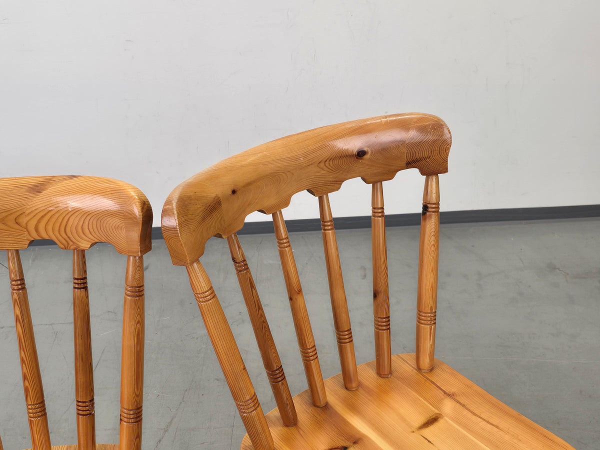 SPROSSENSTUHL KIEFER massiv Stuhl Vintage Skandi Mid Century 70s