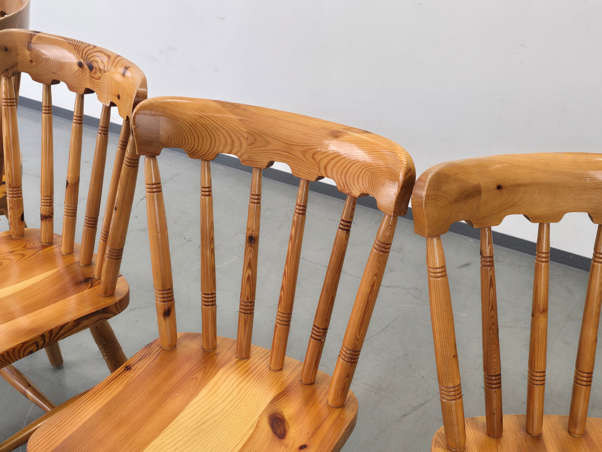 SPROSSENSTUHL KIEFER massiv Stuhl Vintage Skandi Mid Century 70s