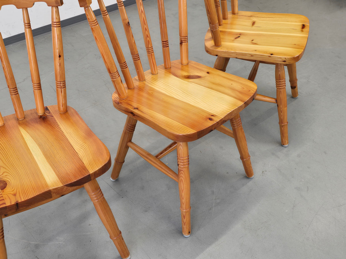 SPROSSENSTUHL KIEFER massiv Stuhl Vintage Skandi Mid Century 70s