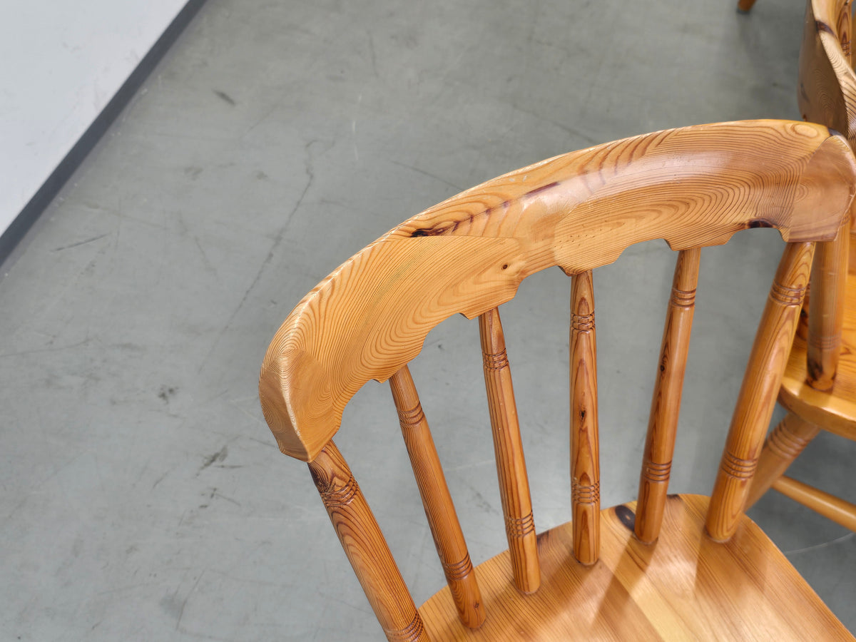 SPROSSENSTUHL KIEFER massiv Stuhl Vintage Skandi Mid Century 70s