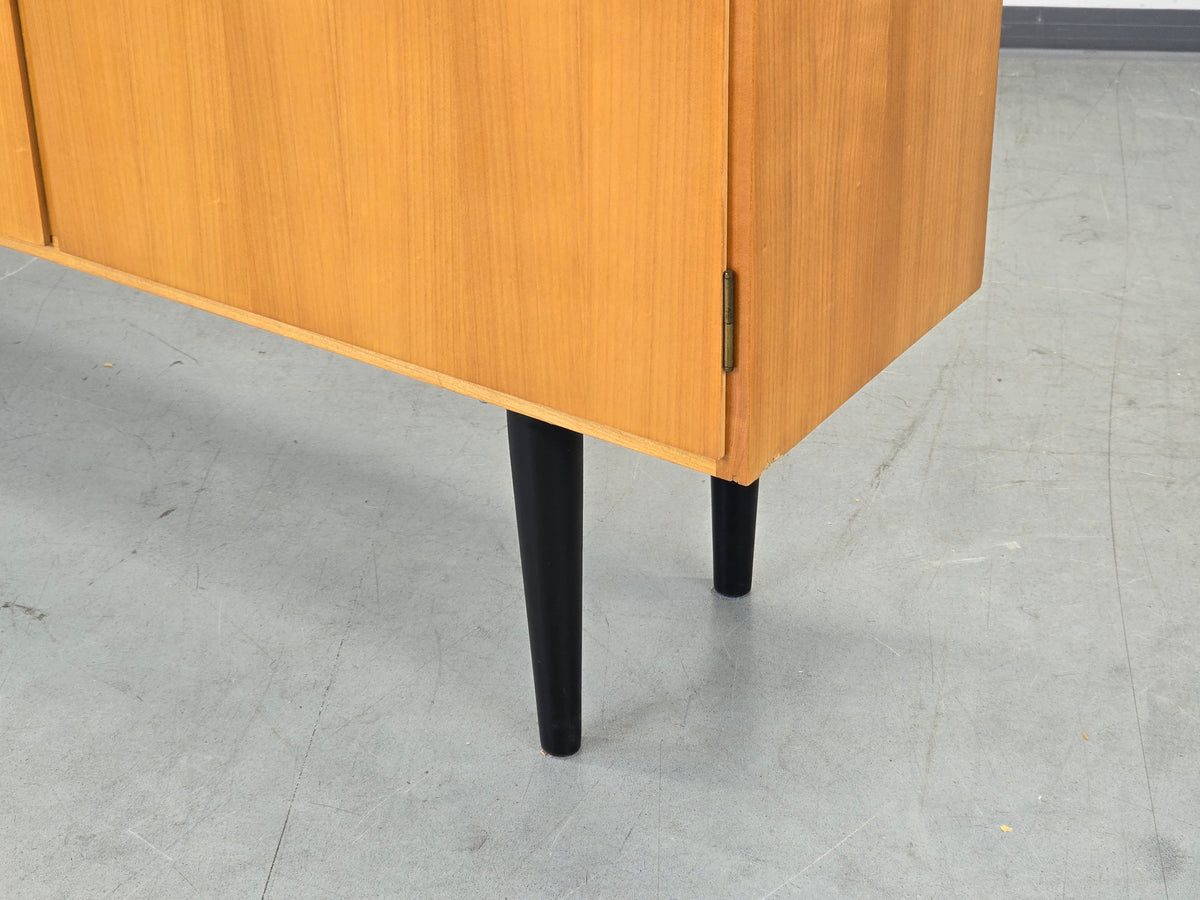 MID CENTURY SIDEBOARD Anrichte Kommode Kirschbaum GE-EL Vintage