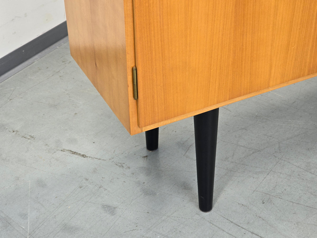 MID CENTURY SIDEBOARD Anrichte Kommode Kirschbaum GE-EL Vintage