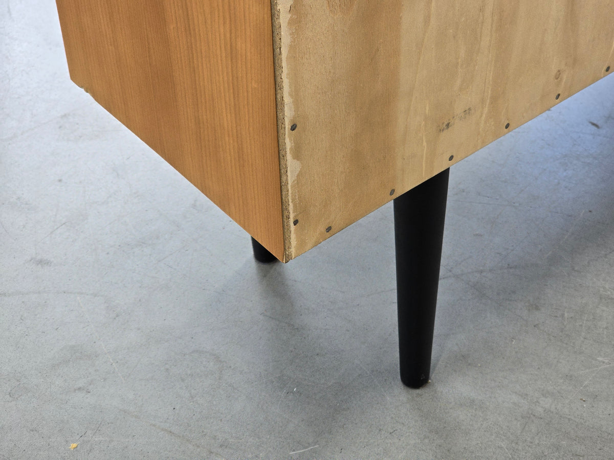 MID CENTURY SIDEBOARD Anrichte Kommode Kirschbaum GE-EL Vintage