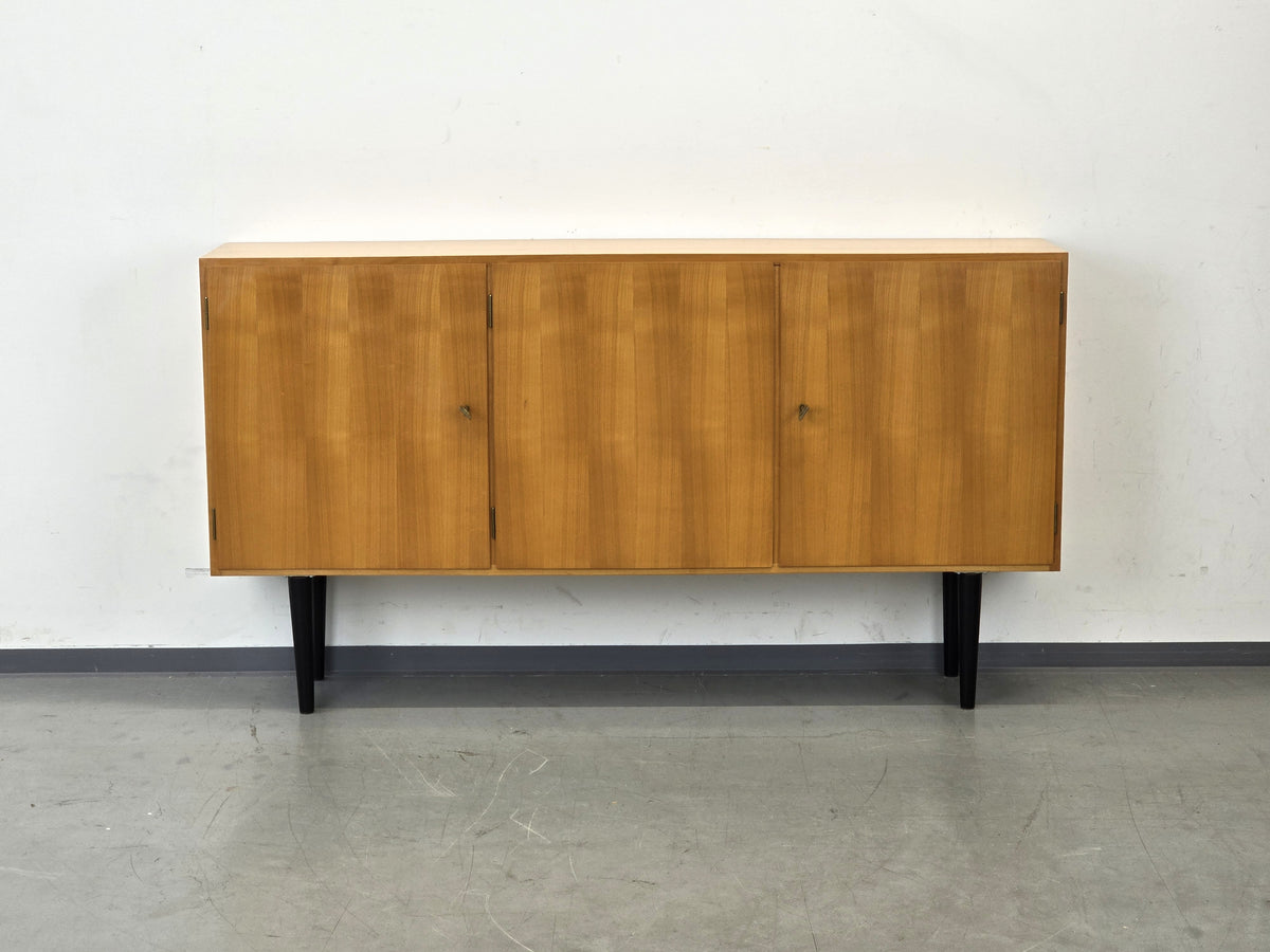 MID CENTURY SIDEBOARD Anrichte Kommode Kirschbaum GE-EL Vintage