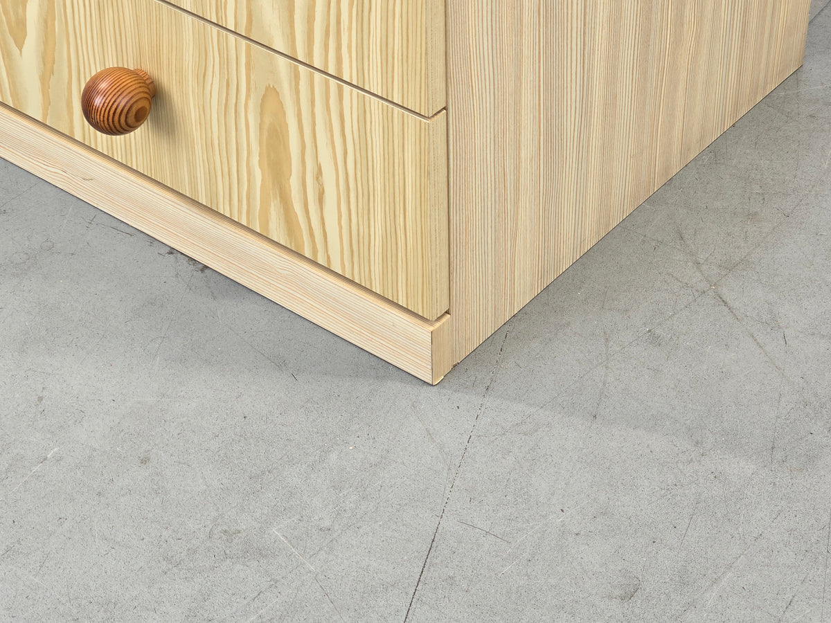 KIEFER KOMMODE Nachtschrank Beistelltisch Schubladenschrank Vintage Mid Century