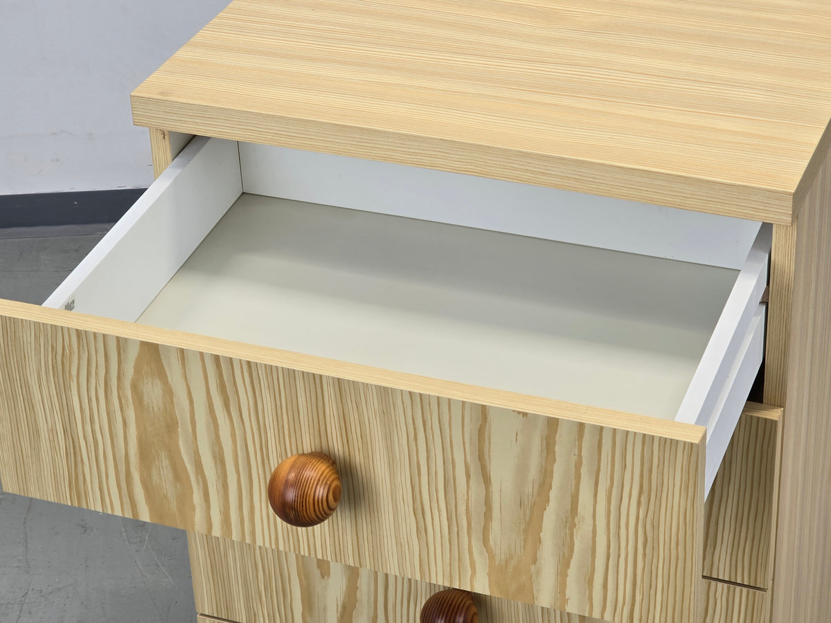 KIEFER KOMMODE Nachtschrank Beistelltisch Schubladenschrank Vintage Mid Century
