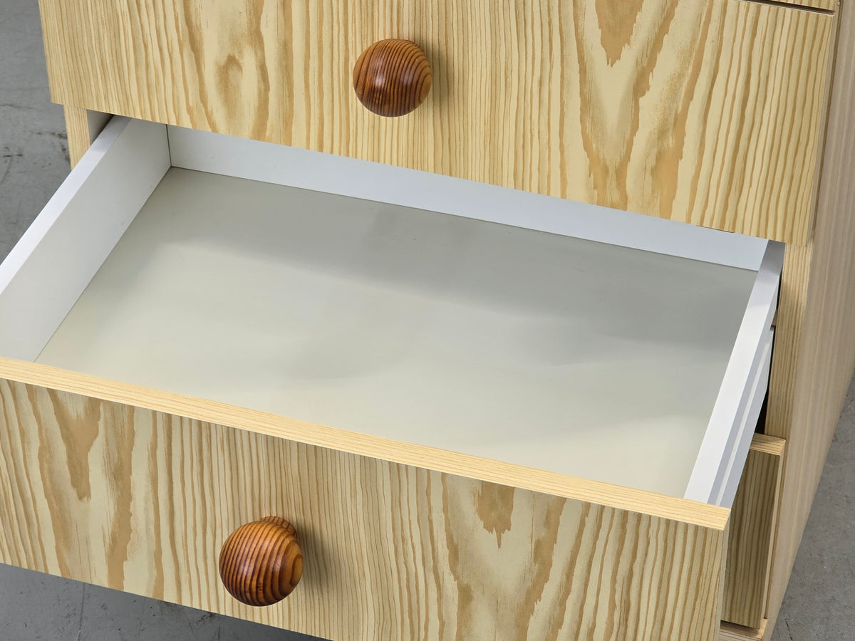 KIEFER KOMMODE Nachtschrank Beistelltisch Schubladenschrank Vintage Mid Century