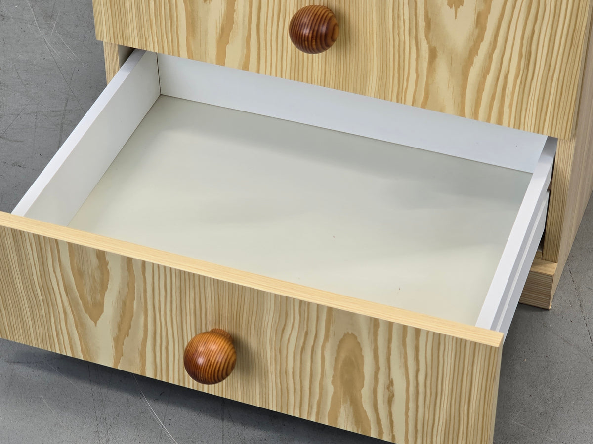 KIEFER KOMMODE Nachtschrank Beistelltisch Schubladenschrank Vintage Mid Century